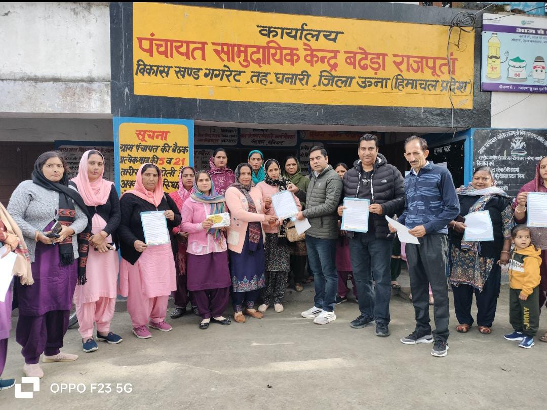 नशा मुक्त अभियान के तहत बढ़ेडा राजपूतां पँचायत में हर घर दस्तक अभियान