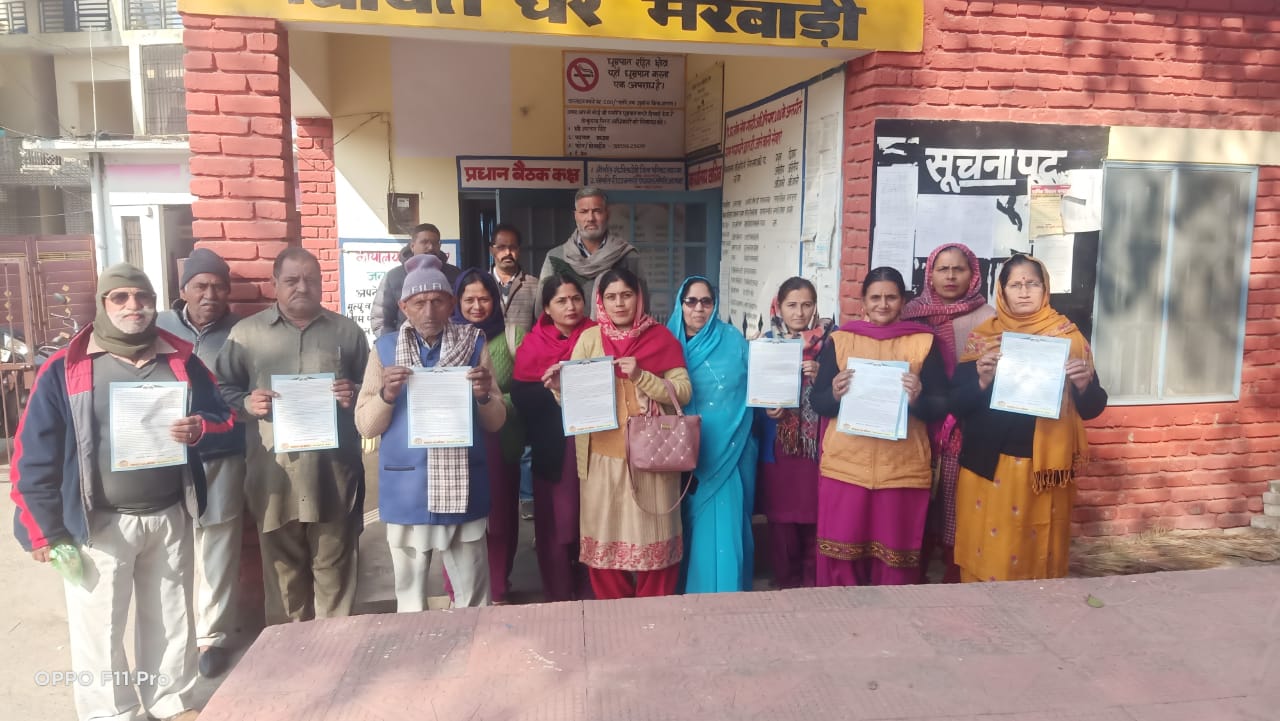 मरवाड़ी गाँव में पँचायत प्रतिनिधियों ने नशे को कहा न जिंदगी को हां